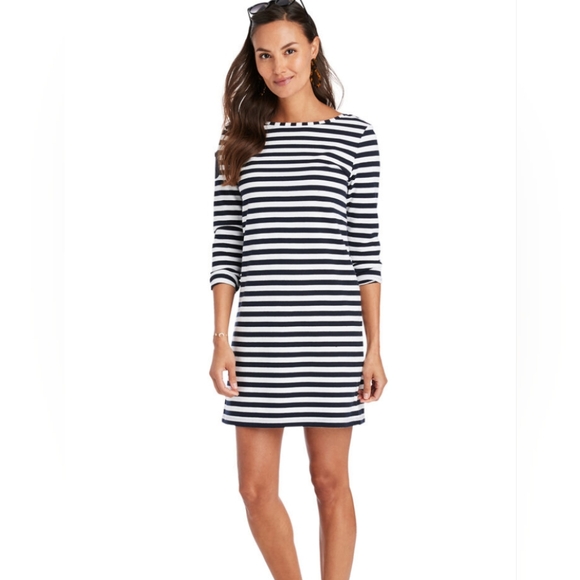 Vineyard Vines Dresses & Skirts - Vineyard Vines Long Sleeve Cotton Striped Dress